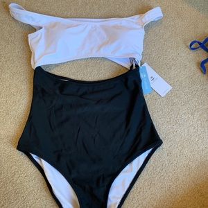 Black and white one piece